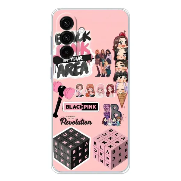 Чехол с рисунком «BLACK PINK коллаж» для Samsung Galaxy A17 Чехол с рисунком «BLACK PINK коллаж» для Samsung Galaxy A17