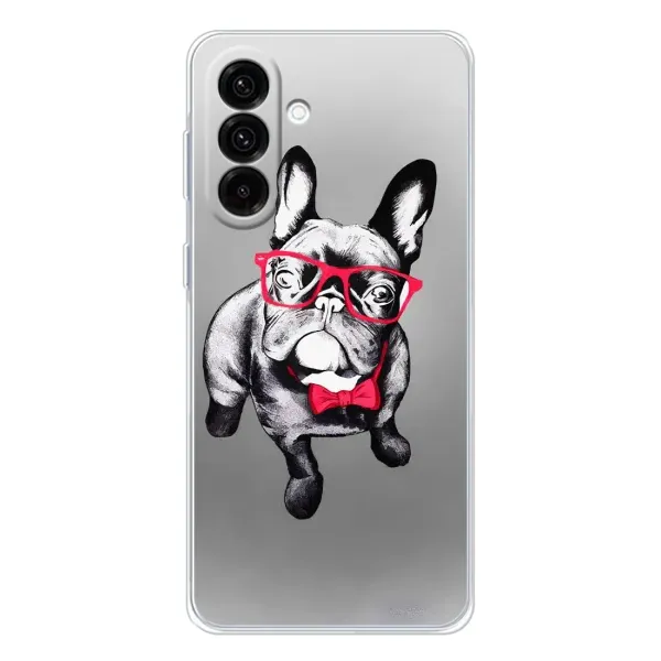 Чехол с рисунком «Бульдог в очках» для Samsung Galaxy A17 Чехол с рисунком «Бульдог в очках» для Samsung Galaxy A17