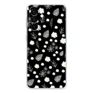Чохли з тематикою "КВІТИ" на Samsung Galaxy A17 (цвітіння на чорному)