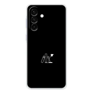 Чохол з картинками на чорному фоні для Samsung Galaxy A17 (Книжки)