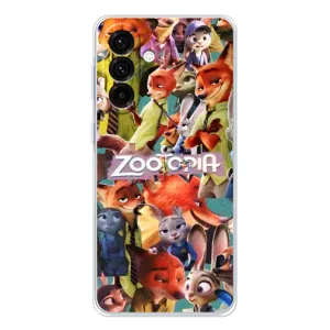 Силиконовый чехол с принтом Зоотрополіс для Samsung Galaxy A17 (Коллаж героев)