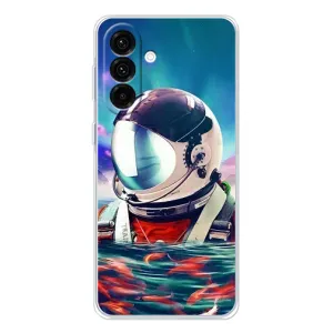 Силіконовый Чохол з принтом "Космонавти" на Samsung Galaxy A17 (Космонавт у воді)