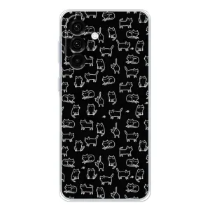 Чехол на тематику: Коты для Samsung Galaxy A17 (Котики на черном)