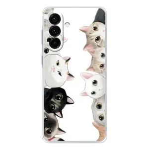 Силиконовый чехол с котиком для Samsung Galaxy A17 (Коты)