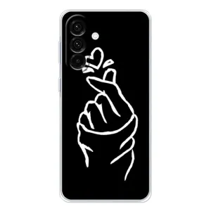 Чехлы (Знак сердечка) на Samsung Galaxy A17 (Сердце на черном)