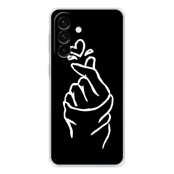 Чехол с рисунком «Сердце на черном» для Samsung Galaxy A17 Чехол с рисунком «Сердце на черном» для Samsung Galaxy A17
