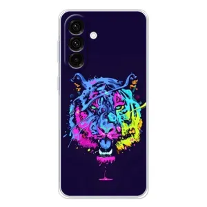 Силиконовый бампер с картинкой животных для Samsung Galaxy A17 (Тигр-Арт)