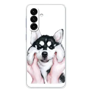 Бампер для Samsung Galaxy A17 с картинкой "Песики" (Собака Хаски)