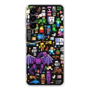 Чохол майнкрафт для Samsung Galaxy A17 (Усі персонажі)