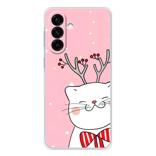 Чехол с рисунком «Зимний кот» для Samsung Galaxy A17 Чехол с рисунком «Зимний кот» для Samsung Galaxy A17