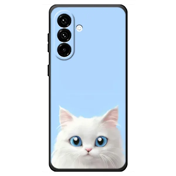 Чехол с рисунком «Белый кот» для Samsung Galaxy A18 4G Чехол с рисунком «Белый кот» для Samsung Galaxy A18 4G