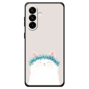 Чехол на тематику: Коты для Samsung Galaxy A18 4G (Белый котик)