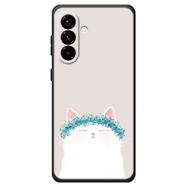 Чехол с рисунком «Белый котик» для Samsung Galaxy A18 4G Чехол с рисунком «Белый котик» для Samsung Galaxy A18 4G