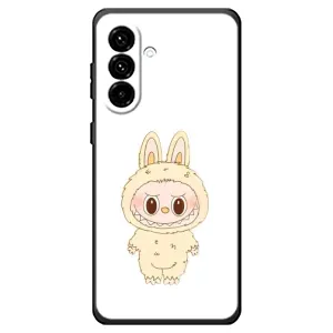 Чехол с принтом Лабубу для Samsung Galaxy A18 4G (Бежевый Лабубу)