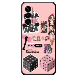 Чехлы с картинкой для Samsung Galaxy A18 4G (BLACK PINK коллаж)