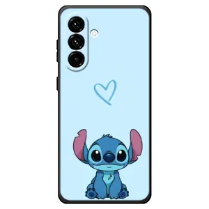 Чехол с рисунком Стич для Samsung Galaxy A18 4G (Голубой Стич)