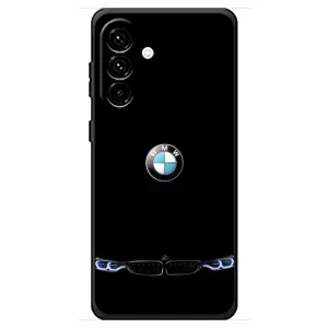Силіконовий бампер з картинкою машини на Samsung Galaxy A18 4G (Чорний BMW)