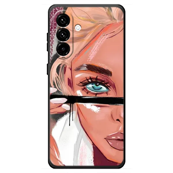 Чехол с рисунком «Девушка и ресницы» для Samsung Galaxy A18 4G Чехол с рисунком «Девушка и ресницы» для Samsung Galaxy A18 4G