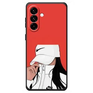 Силиконовый Чехол на Samsung Galaxy A18 4G с картинкой Стильных Девушек (Девушка Nike)