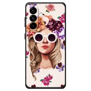 Чехол с картинкой Модные Девчонки Samsung Galaxy A18 4G (Девушка в очках)