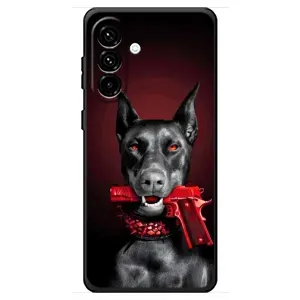 Чехол ДОБЕРМАН для Samsung Galaxy A18 4G (Доберман злой)