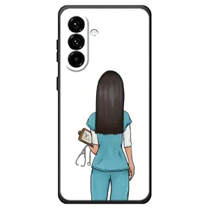 Силиконовый бампер (Работники) на Samsung Galaxy A18 4G (Доктор)