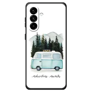 Силіконовий бампер з картинкою машини на Samsung Galaxy A18 4G (Будиночок на колесах)