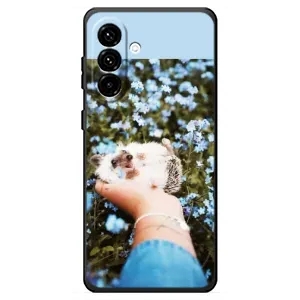 Чехлы с изображением разных животных для Samsung Galaxy A18 4G (Ежик на руках)