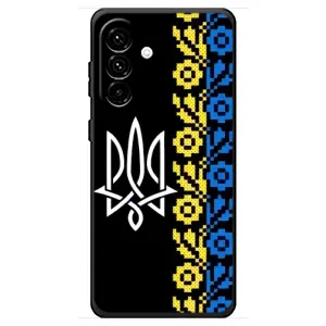 Силиконовый Чехол на Samsung Galaxy A18 4G (Герб и вышыванка)