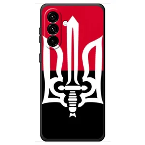 Чехлы УПА (Красно-Чёрный) на Samsung Galaxy A18 4G (Герб Украины)