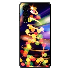 Чехол Новогодняя Елка на Samsung Galaxy A18 4G (Гирлянды)