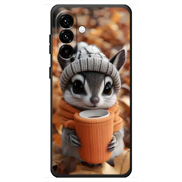 Чехол с рисунком «Грызунчик с кофе» для Samsung Galaxy A18 4G Чехол с рисунком «Грызунчик с кофе» для Samsung Galaxy A18 4G
