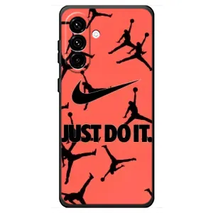 Силиконовый Чехол Nike Air Jordan на Самсунг Галакси А18 4Г (Just Do It)