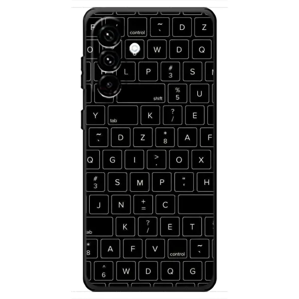 Чехол с рисунком «Клавиатура» для Samsung Galaxy A18 4G