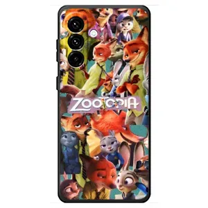 Силиконовый чехол с принтом Зоотрополіс для Samsung Galaxy A18 4G (Коллаж героев)