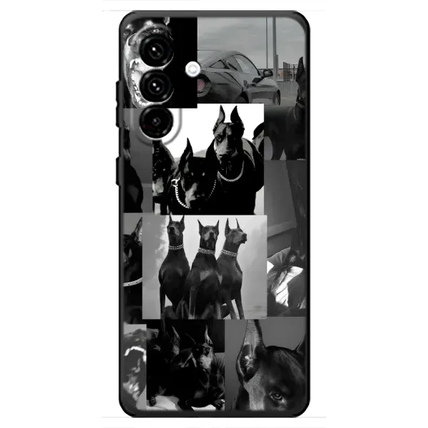 Чехол с рисунком «Коллаж Доберман» для Samsung Galaxy A18 4G Чехол с рисунком «Коллаж Доберман» для Samsung Galaxy A18 4G