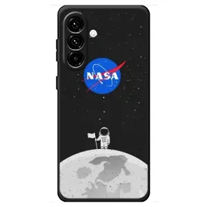 Силіконовый бампер з принтом "Наса" на Samsung Galaxy A18 4G (Космонавт NASA)