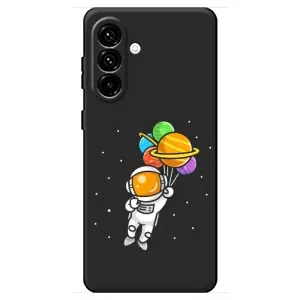 Силіконовый Чохол з принтом "Космонавти" на Samsung Galaxy A18 4G (Космонавт з кульками)