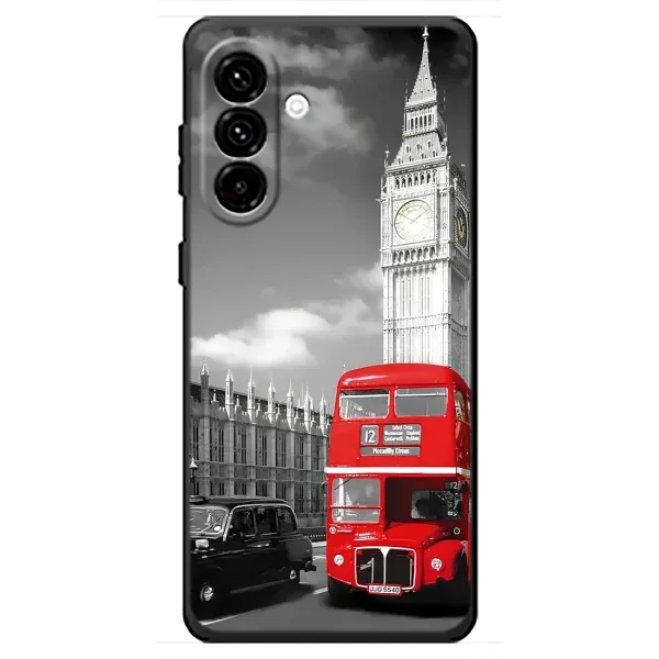 Чехол с рисунком «Красный автобус» для Samsung Galaxy A18 4G Чехол с рисунком «Красный автобус» для Samsung Galaxy A18 4G