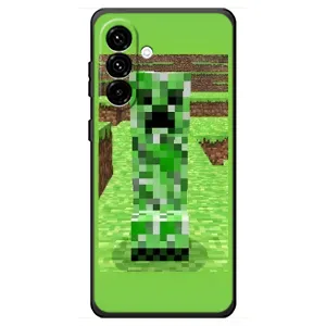 Чохли для Samsung Galaxy A18 4G (Персонажі МайнКрафт) (Кріпер 2)