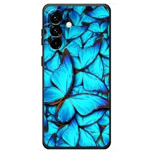 Силиконовый бампер с картинкой животных для Samsung Galaxy A18 4G (Крылья бабочек)