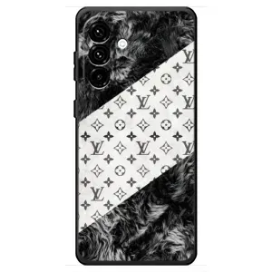 Чехол Стиль Louis Vuitton на Samsung Galaxy A18 4G (LV на белом)