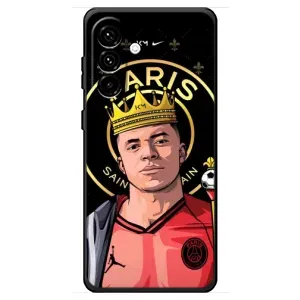 Чехол (TPU) с Футболистом на Samsung Galaxy A18 4G (Mbappe King)
