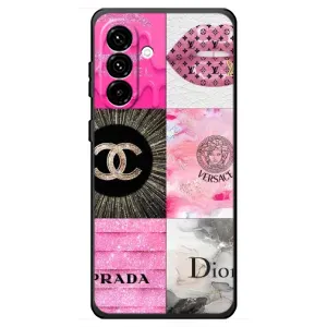 Чехол (Dior, Prada, YSL, Chanel) для Samsung Galaxy A18 4G (Модница)