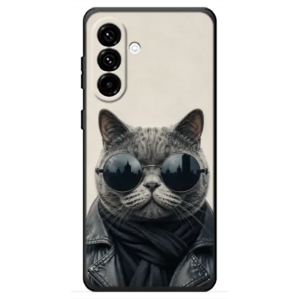 Чехол с рисунком «Модный кот» для Samsung Galaxy A18 4G Чехол с рисунком «Модный кот» для Samsung Galaxy A18 4G