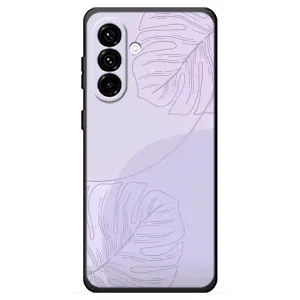 Чохол квітковий дизайн для Samsung Galaxy A18 4G (Монстера фіолетова)
