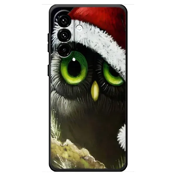 Чехол с рисунком «Новогодняя Сова» для Samsung Galaxy A18 4G Чехол с рисунком «Новогодняя Сова» для Samsung Galaxy A18 4G