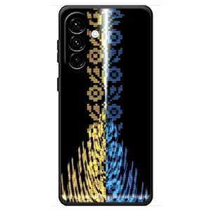 Силиконовый Чехол на Samsung Galaxy A18 4G (Патриотическая вышиванка)