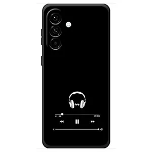 Чохол з картинками на чорному фоні для Samsung Galaxy A18 4G (Плеєр)
