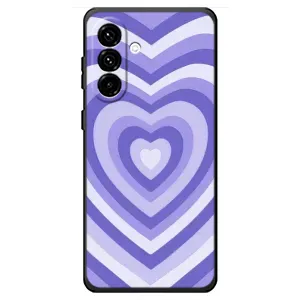 Чехлы с тематикой "Маленькие Сердечки" на Samsung Galaxy A18 4G (Сердце фиолет)